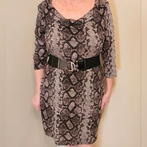 Michael Kor snakeskin dress, size large
